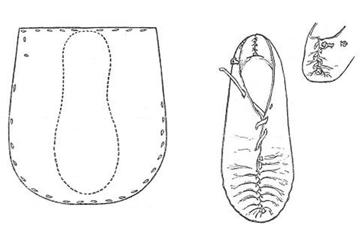 Fig. 7. Shoe: Type 3. National Museum W 5. Drumacoon Bog, Co. Cavan.