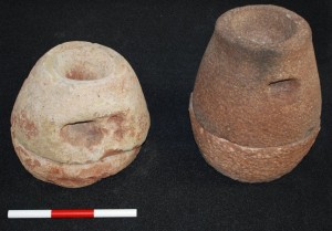 Two complete quernstones found in a pit.